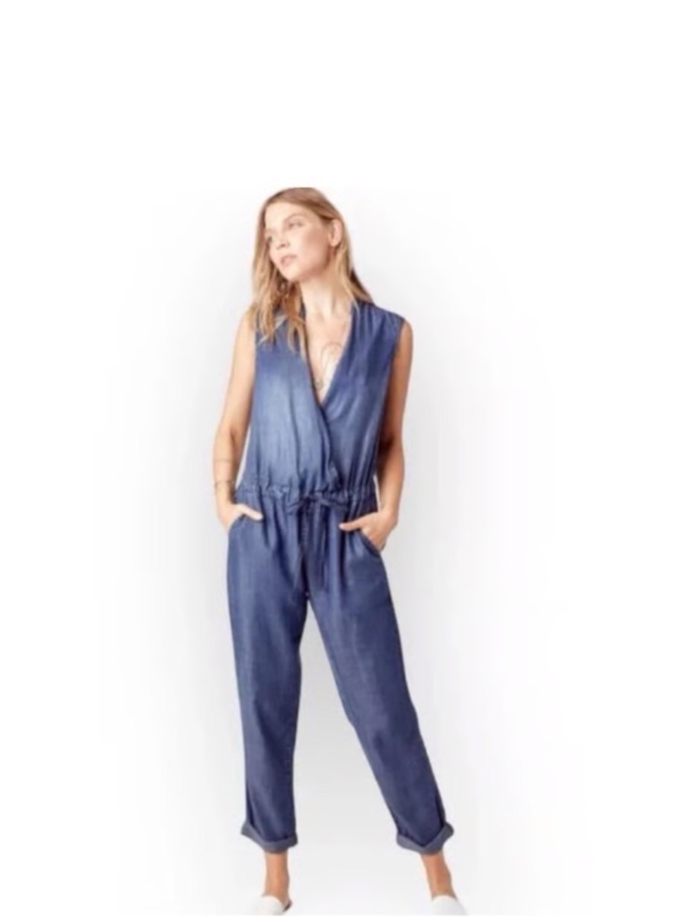 Lovestitch Chambray Jumpsuit NWT